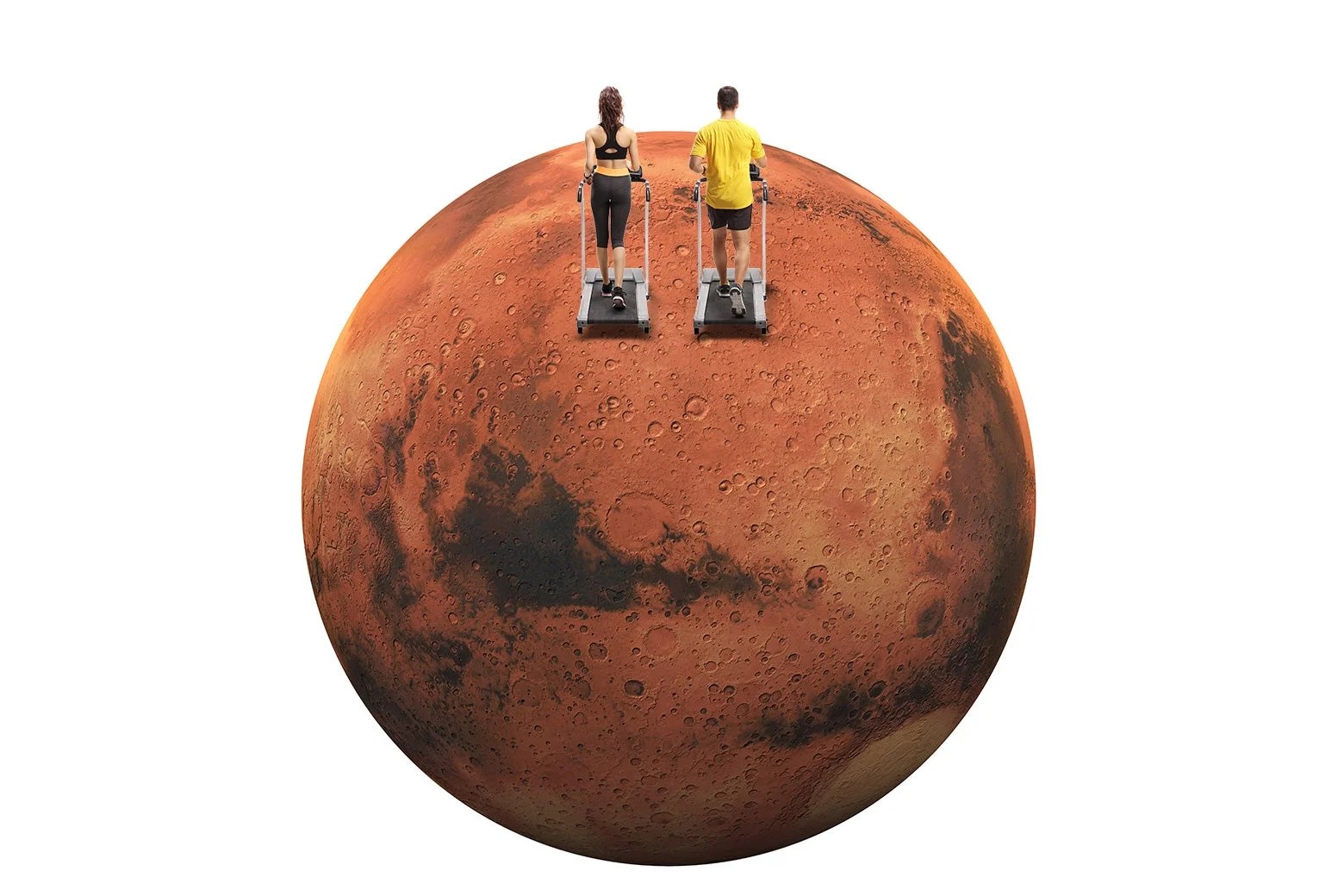 What working out might look like on Mars.
