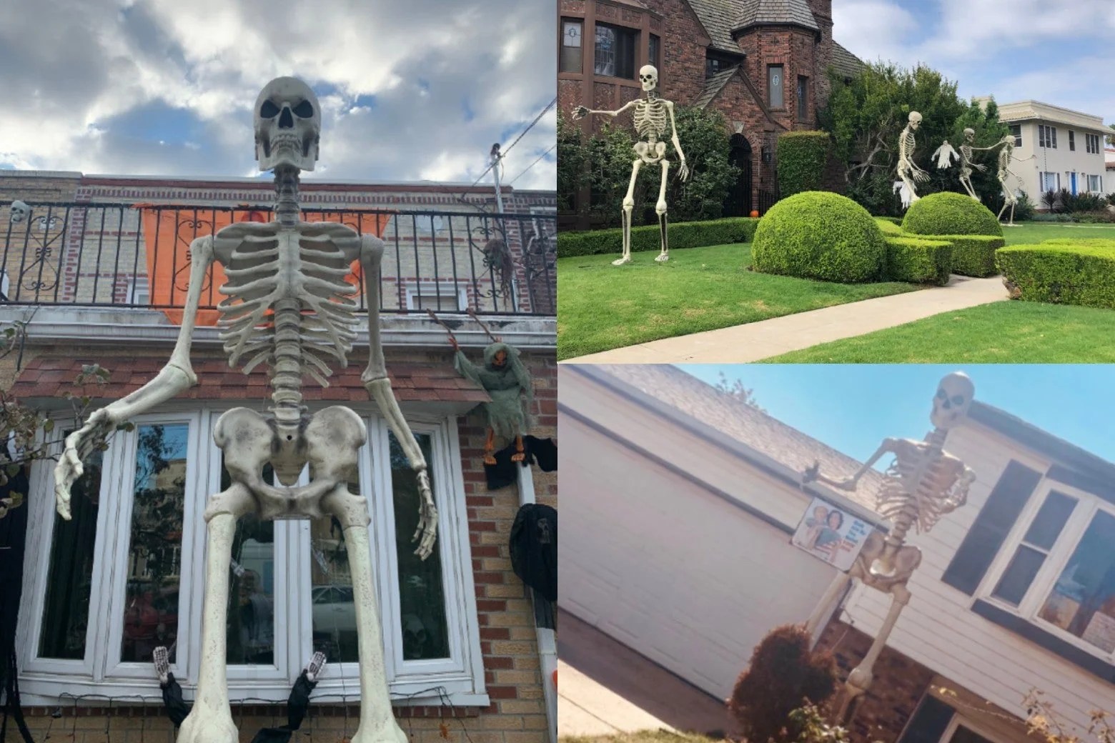 The 12foottall tall skeleton Home Depot is selling for Halloween