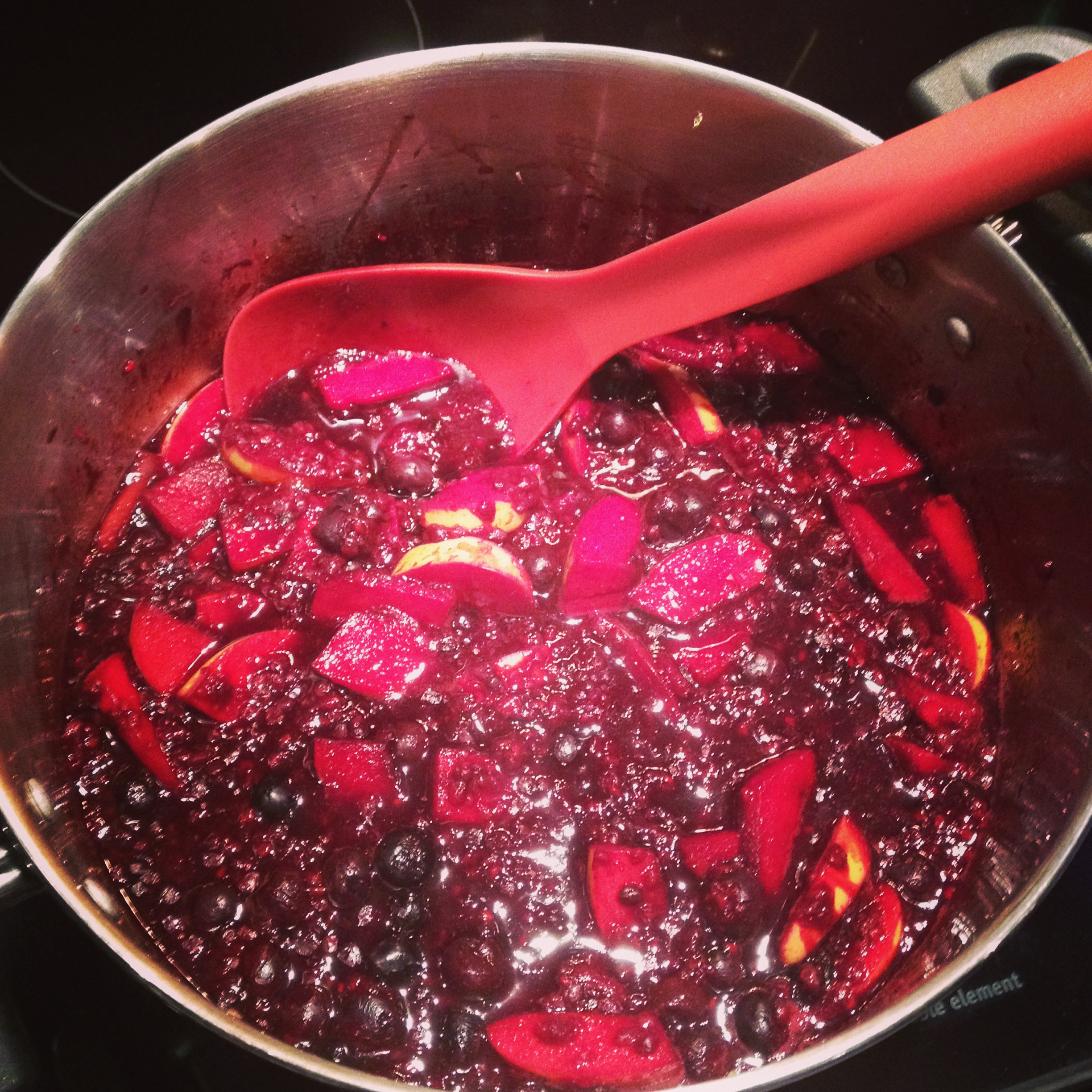 Apple Blueberry Raspberry Blackberry Compote Is My Jam