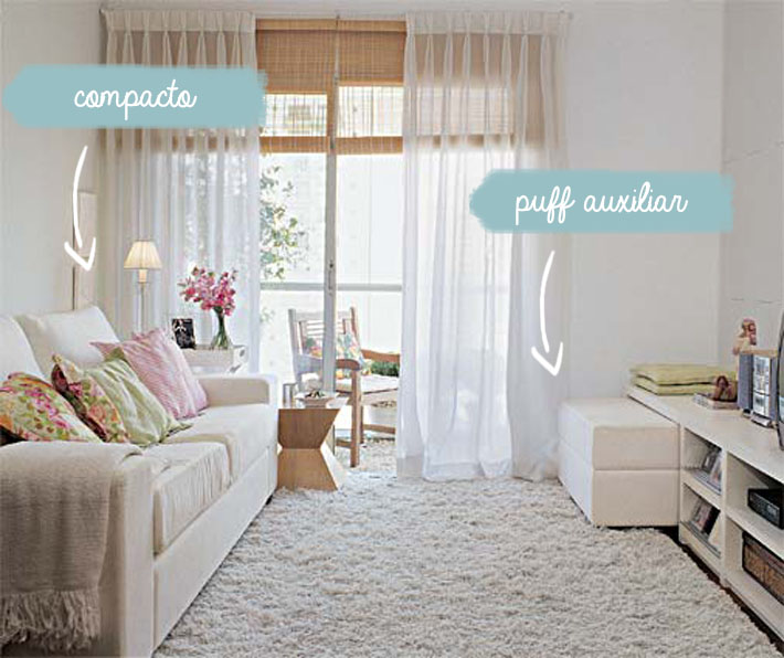 Sofás para salas pequenas Comprando Meu Apê