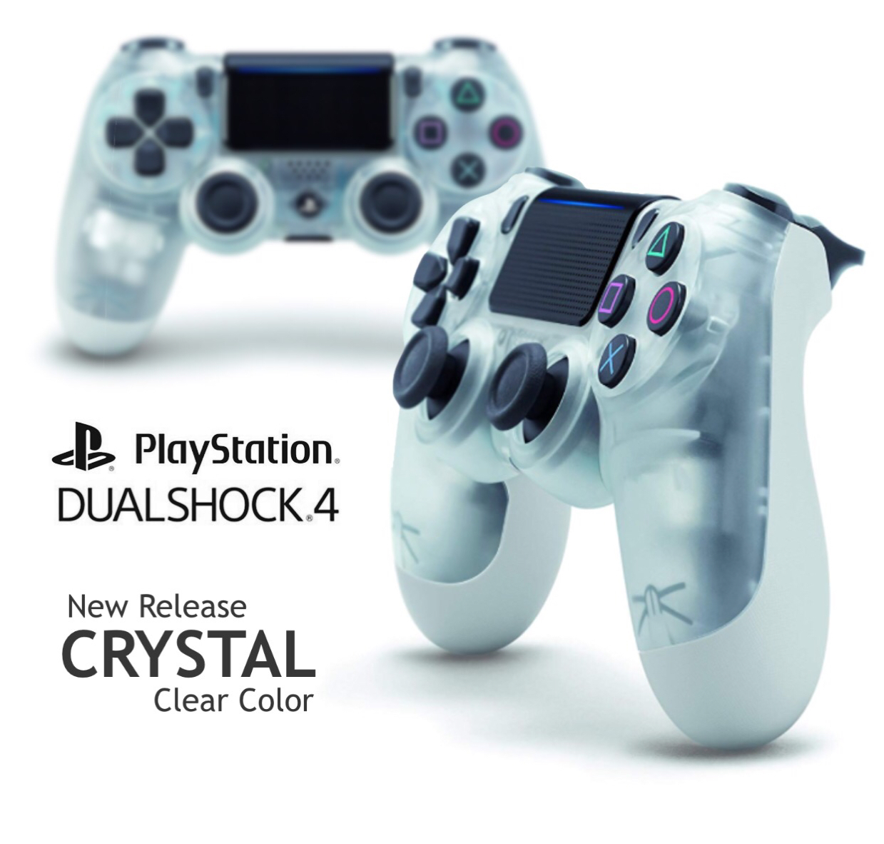 Sony DualShock 4 Wireless Controller for PlayStation 4 Crystal Clear