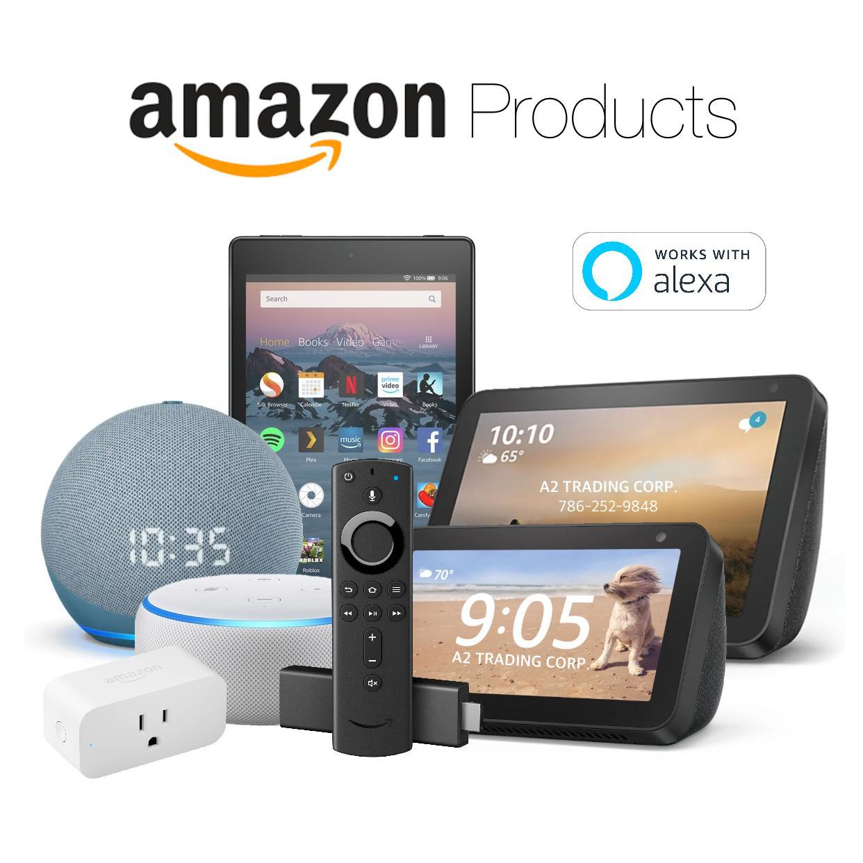 Amazon Products with Alexa Speakers, Tablets, Smart Hubs, Streaming