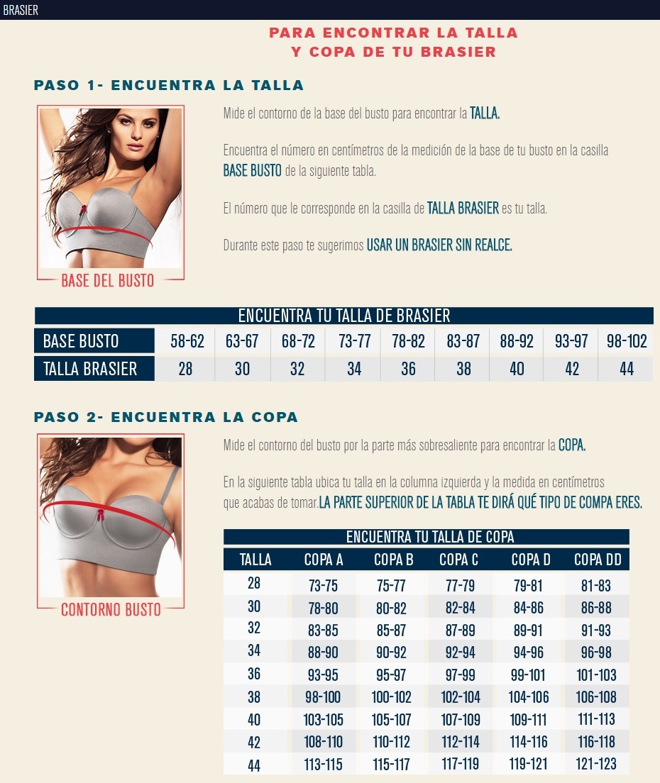 Venta > tabla tallas de brasier > en stock