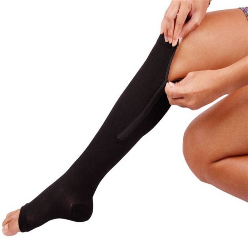 Zipper Compression Socks Easy On / Easy Off (Best Option!)