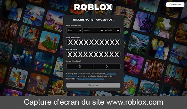 Guide de changement du mot de passe Roblox