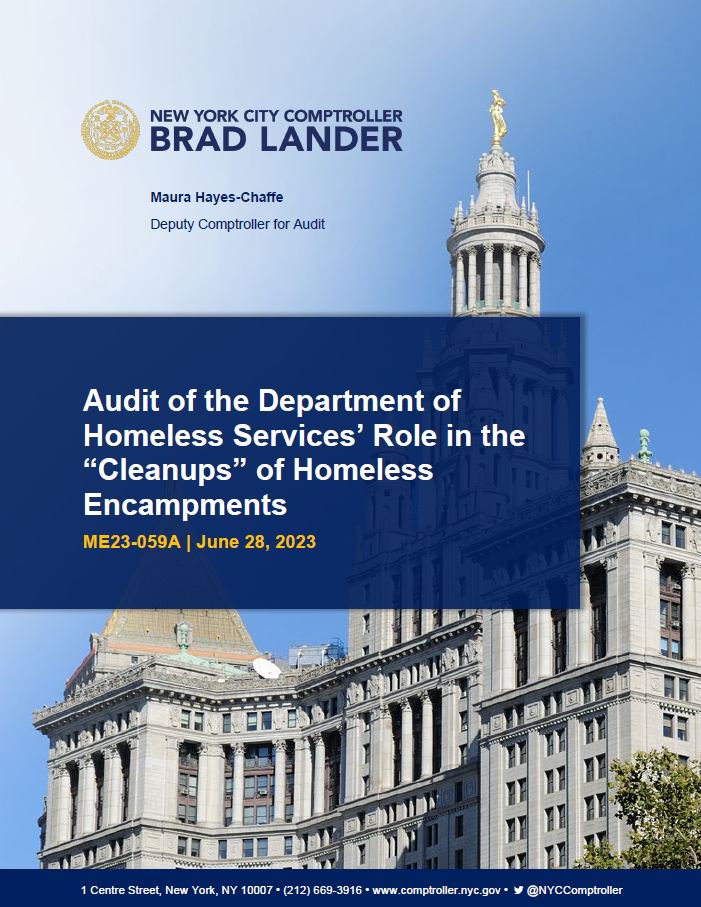 Audit of the Department of Homeless Services’ Role in the “Cleanups” of