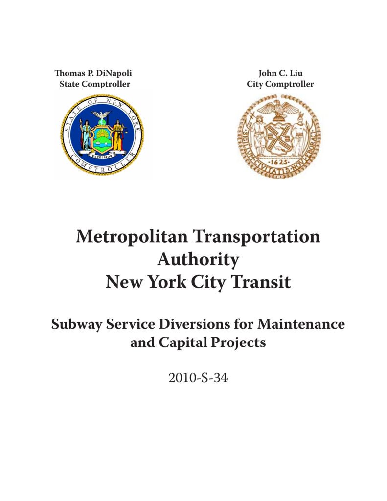 Audit Report on Metropolitan Transportation Authority New York City