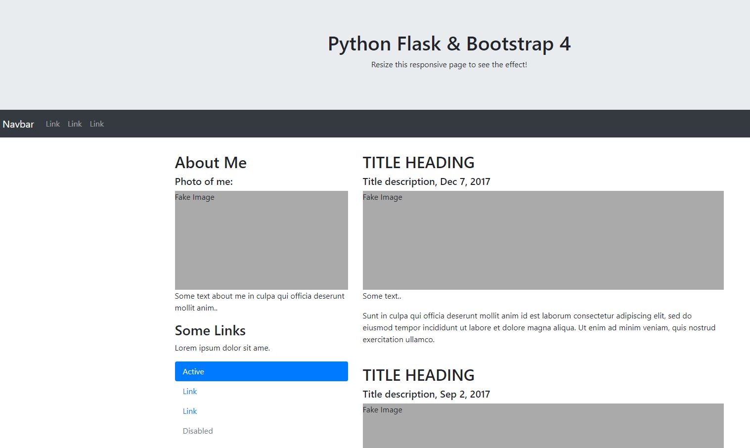 Bootstrap 4 for Python Flask Compucademy