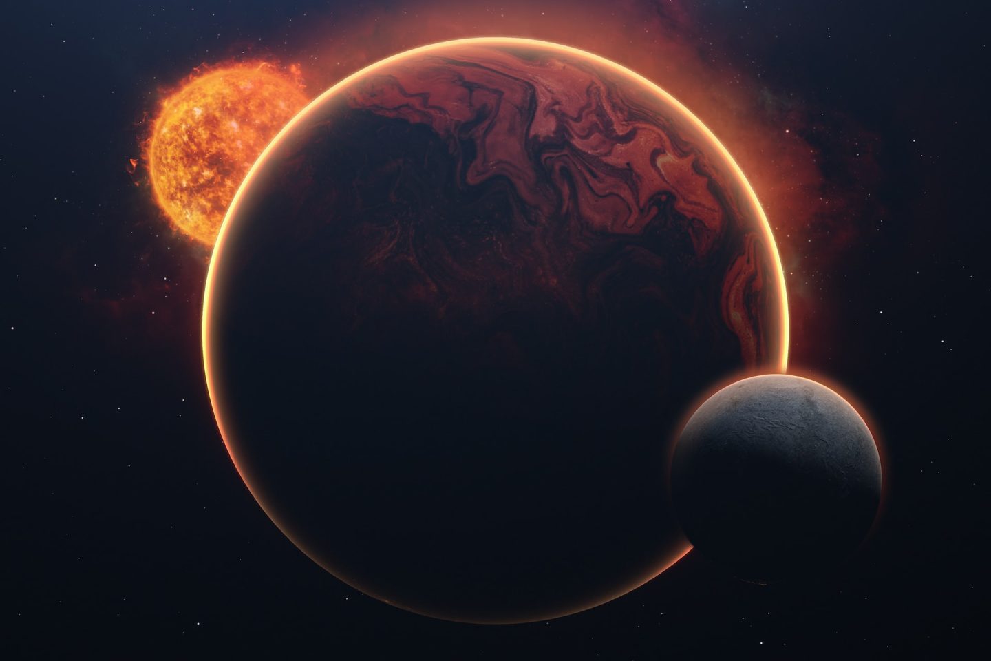 Solar System Animation with Python Turtle Graphics