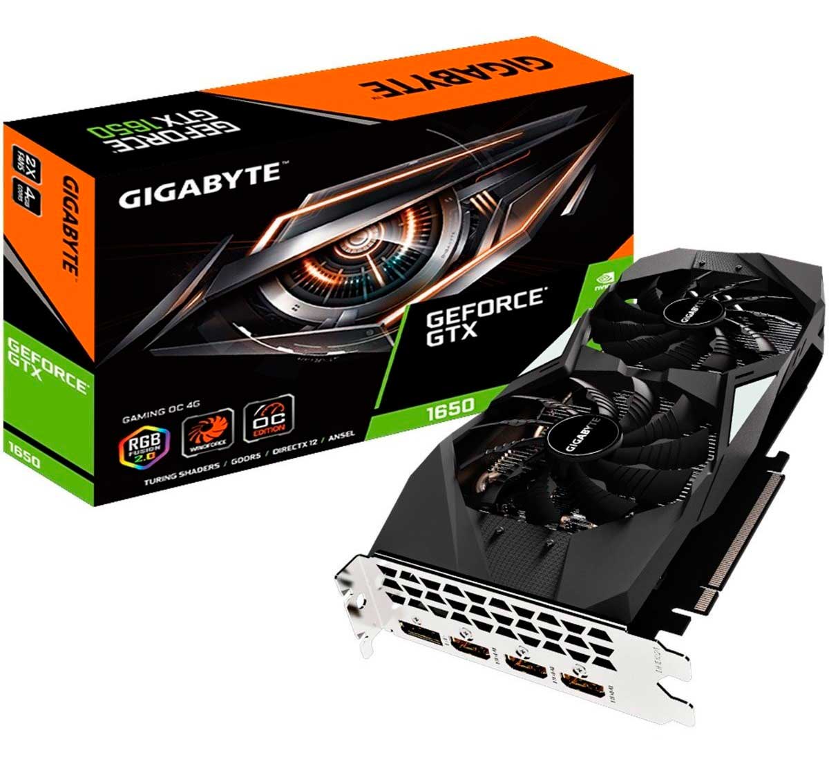 Tarjeta de Video GEFORCE GTX 1650 OC, NVIDIA, 4 GB, GDDR5