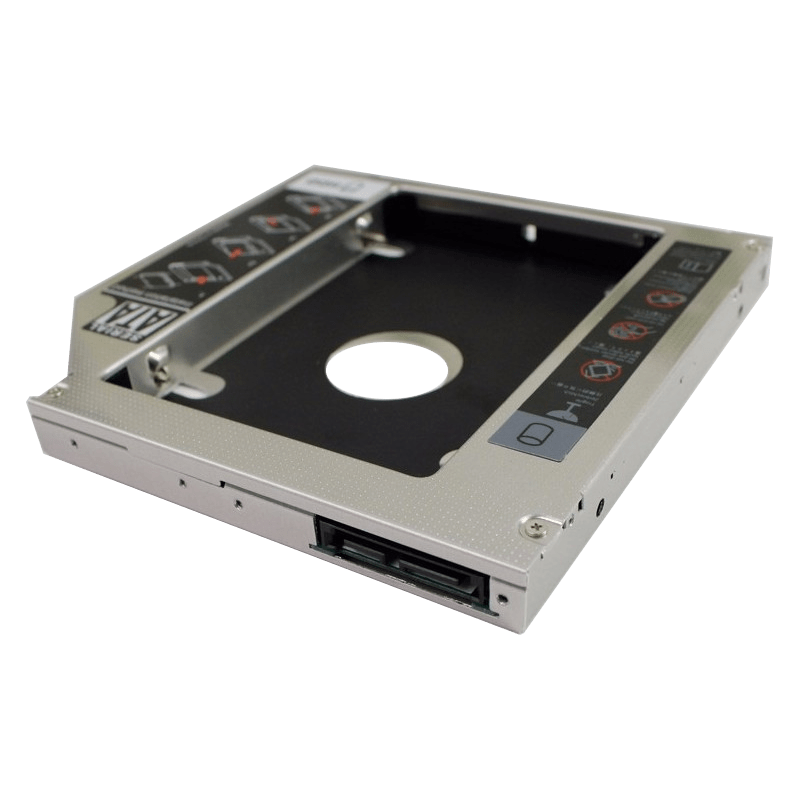 Caddy Adaptador de Laptop para HDD bahía SATA de 9.5 mm.