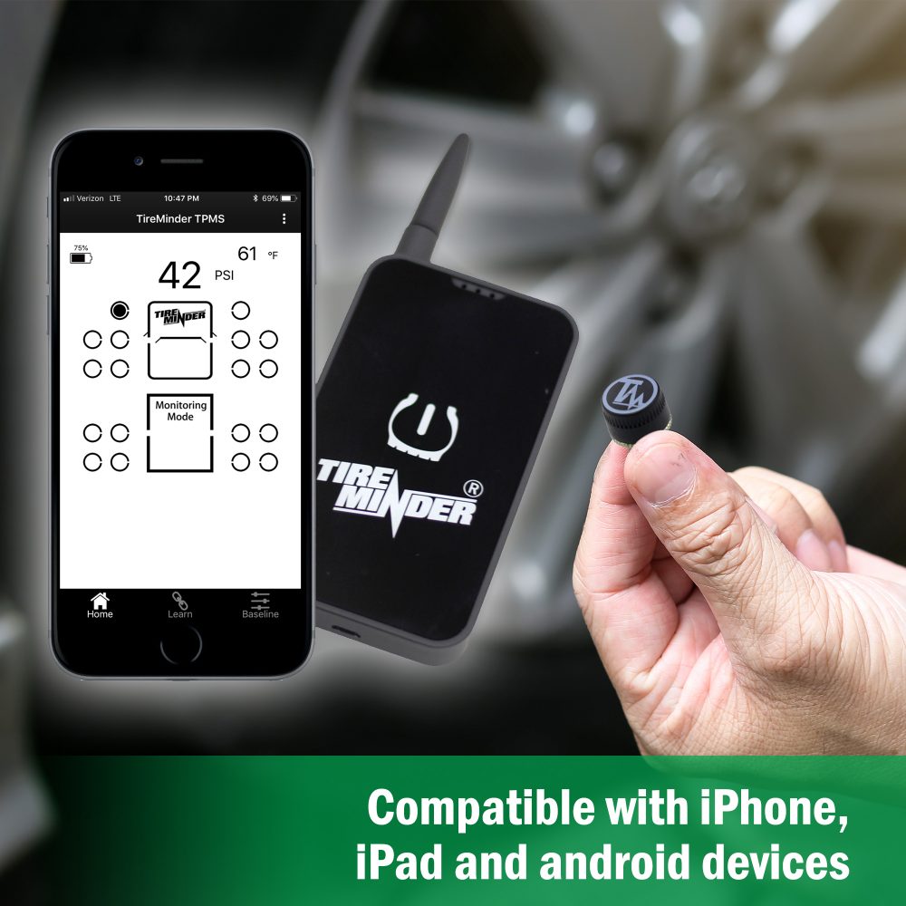 18 Sensor Eighteen Wheeler Tire Pressure TPMS kit w/ app