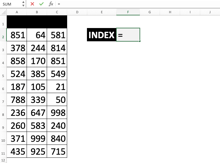 INDEX Function in Excel Compute Expert