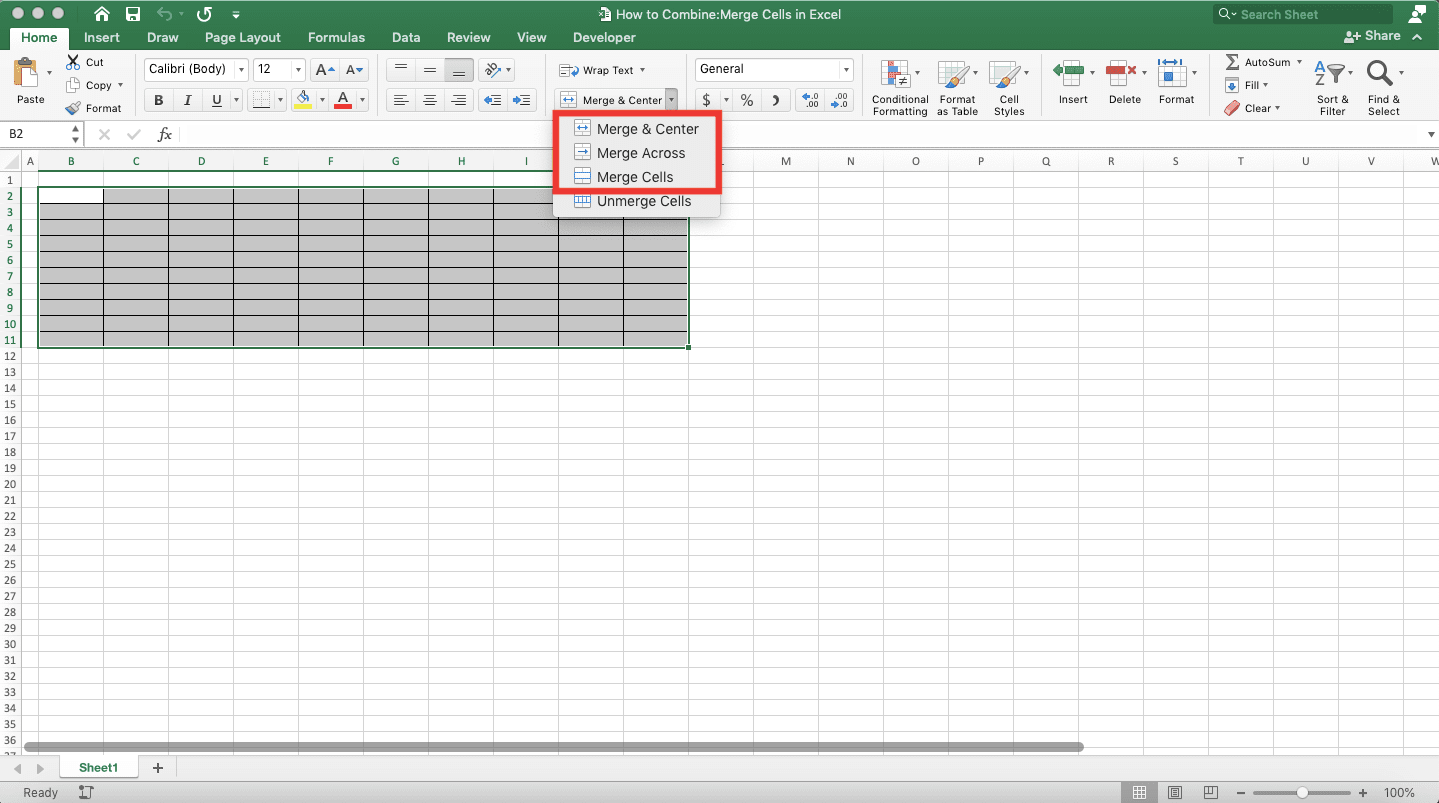 How to Combine/Merge Cells in Excel Compute Expert