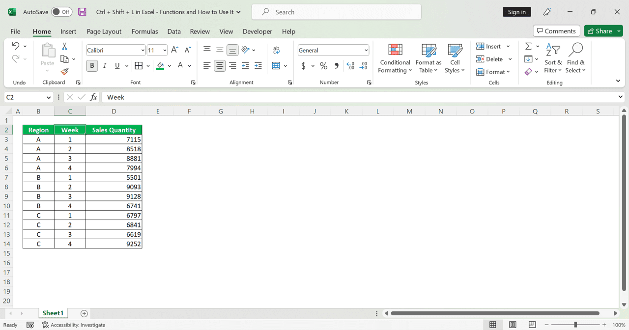 Ctrl + Shift + L in Excel Functions and How to Use It Compute Expert