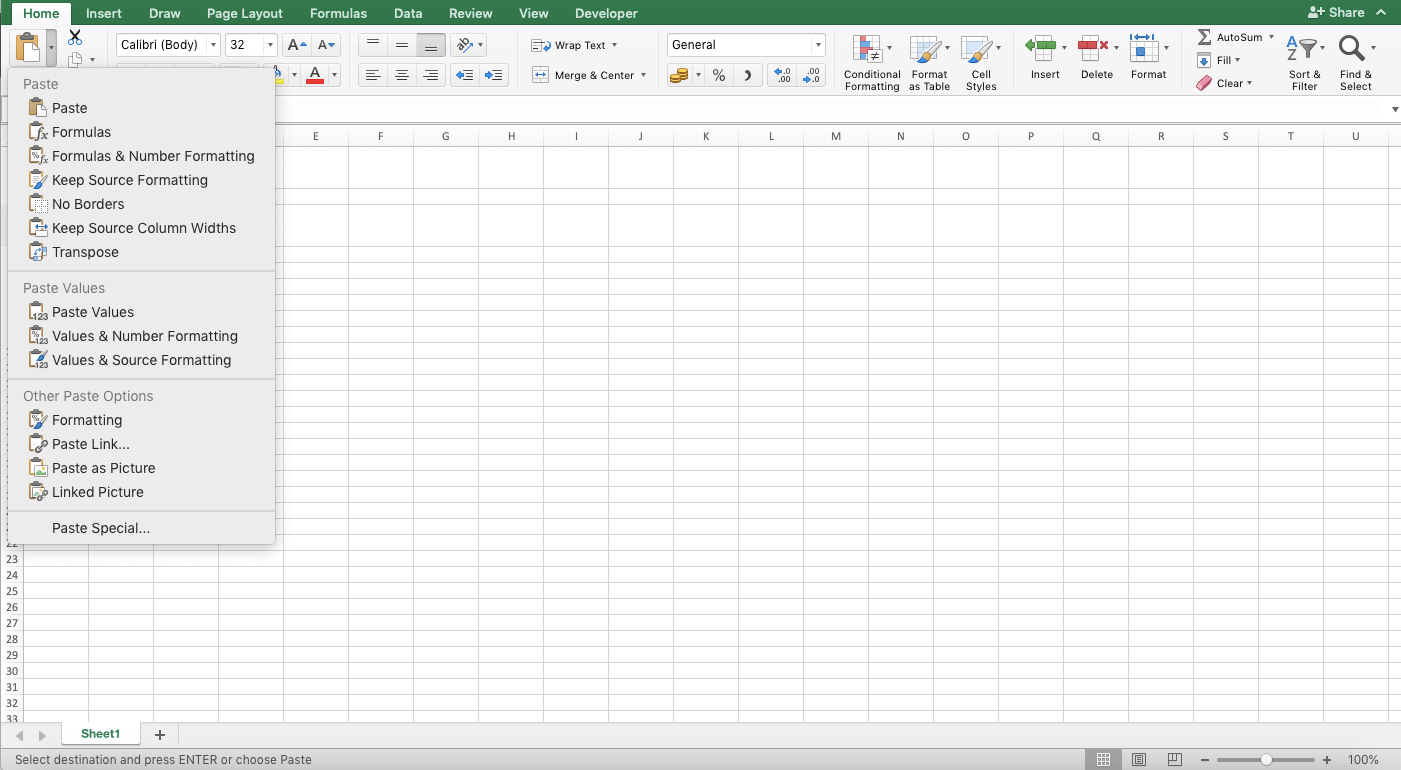 Paste Special Excel Compute Expert