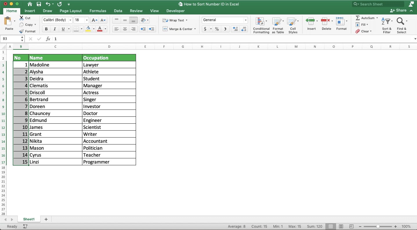 How to Sort Number ID in Excel Compute Expert