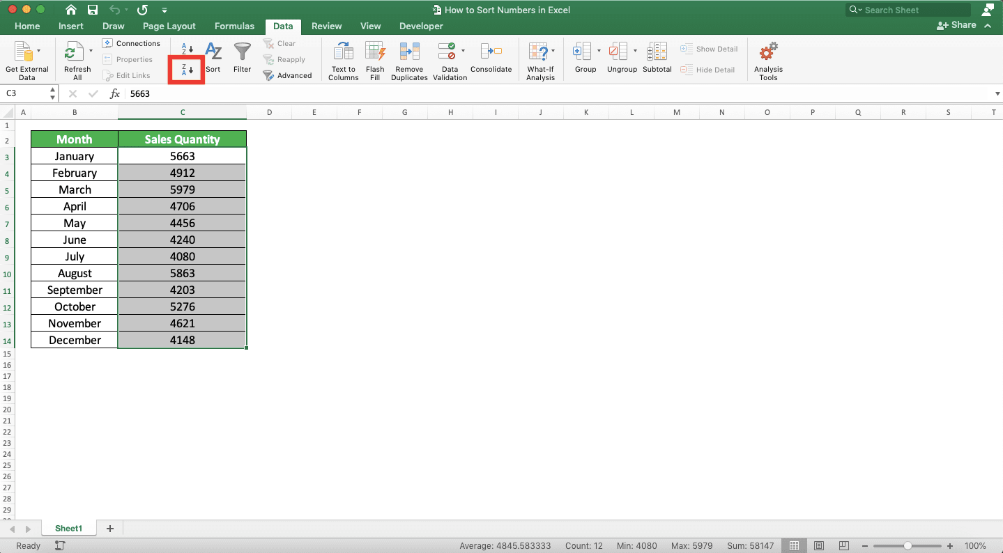 How to Sort Numbers in Excel Compute Expert