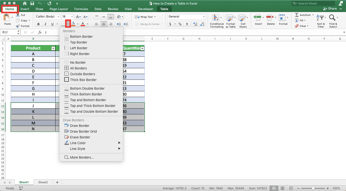 How to Make a Table in Excel Compute Expert