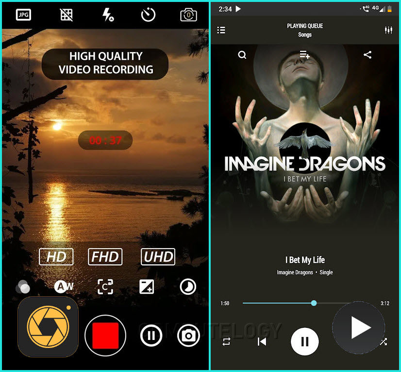 Download DSLR Camera Pro App Free & PowerAudio Pro Music Player App Free