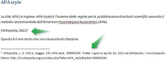 Citare Professionalmente Wikipedia in Office 2007