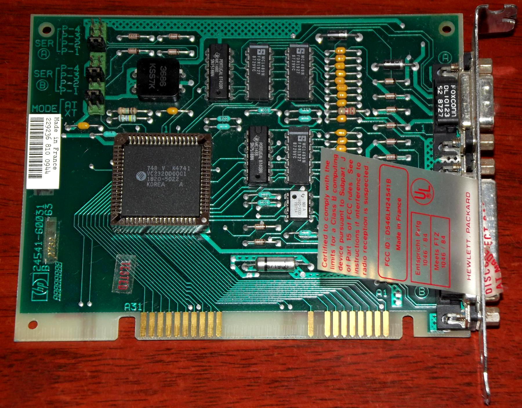 Isa Karte HP 24541 60031 Serial Parallel ISAKarte