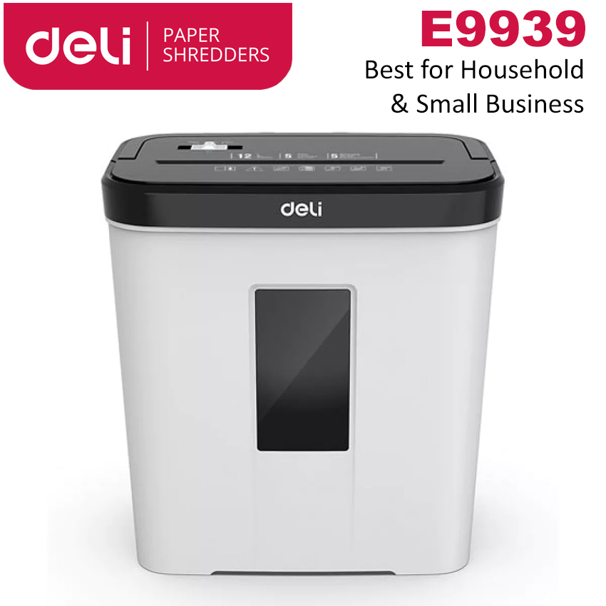 Deli E9939 Paper Shredder Best for Household & Small Business