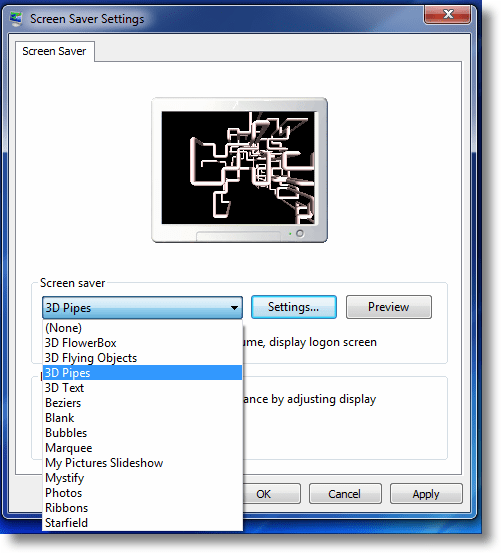 Porting Windows Xp Screen Savers To Windows 7 And 10 The Doctor S Blog