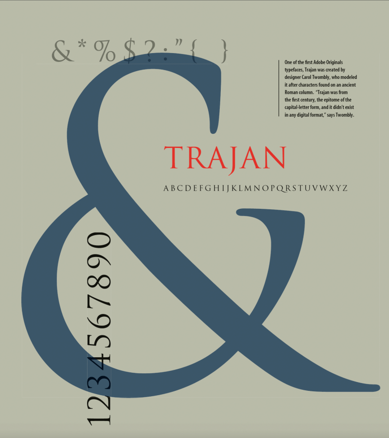 Trajan Adobe PostScript CHM