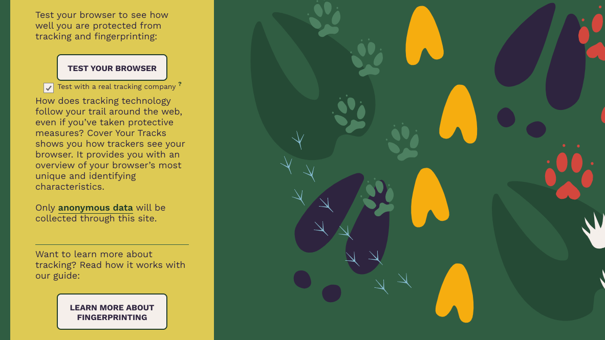 Cover Your Tracks. Descubre la Huella Digital de tu Navegador 