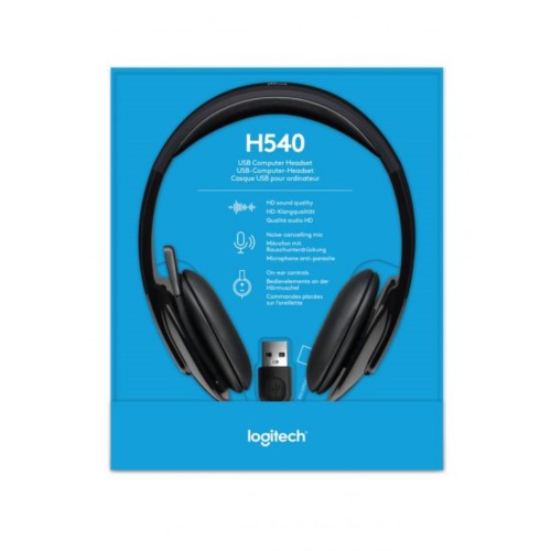 LOGITECH HEADPHONE USB H540 - Computer Planet