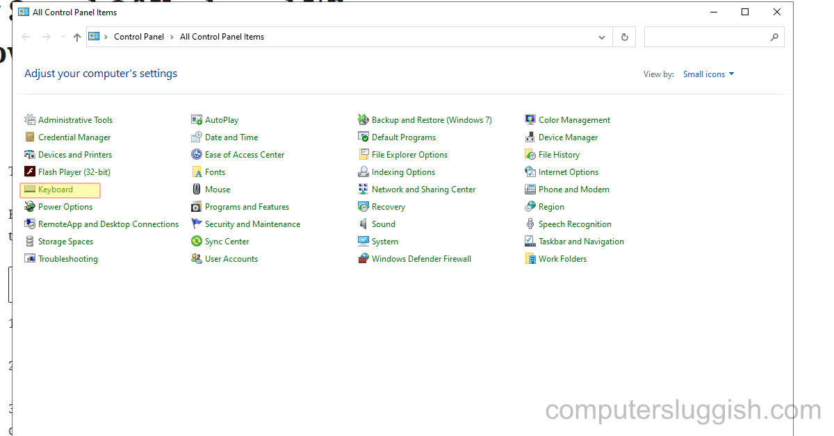 How To Change Keyboard Delay In Windows 10 ComputerSluggish