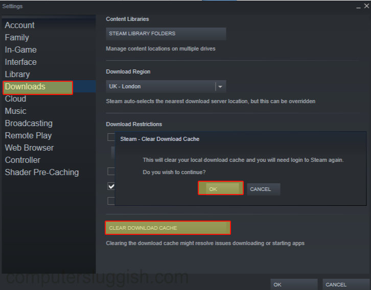How To Clear Steam Download Cache ComputerSluggish