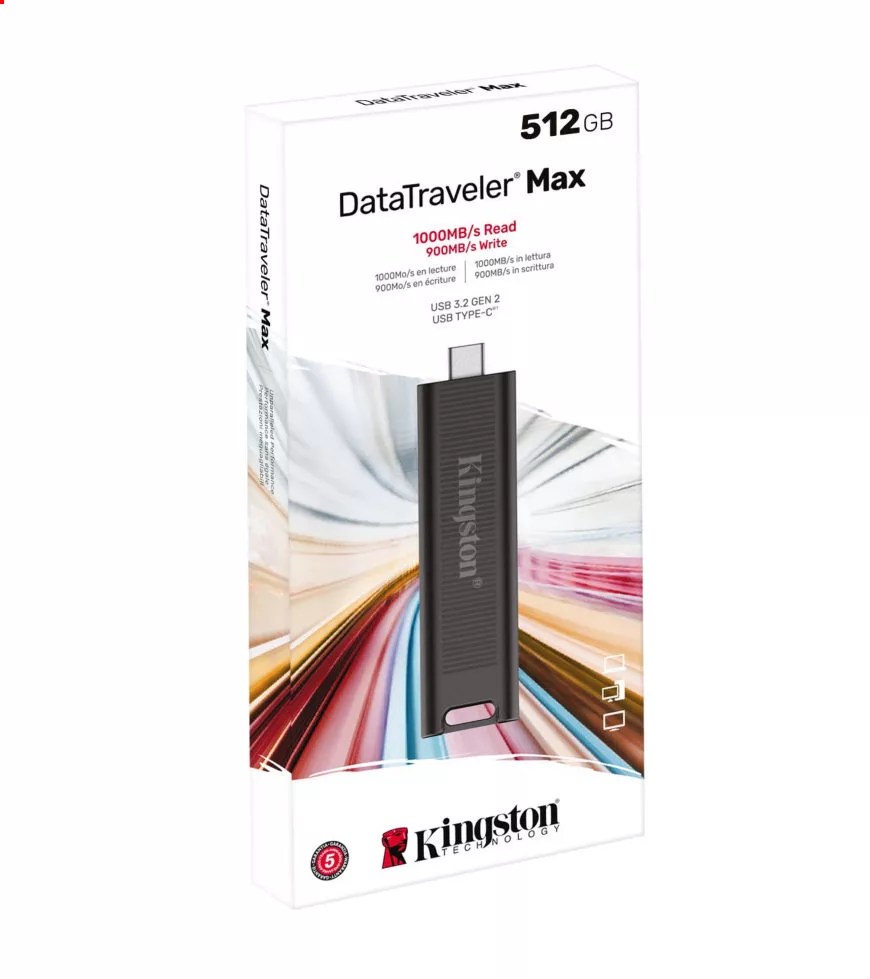 KINGSTON 512GB DATATRAVELER USB 3.2 TYPEC MAX FLASH DRIVE 10GBS