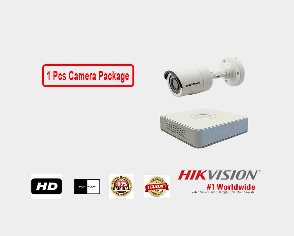 Hikvision (1 Pcs CC Camera Package ) HD Ready