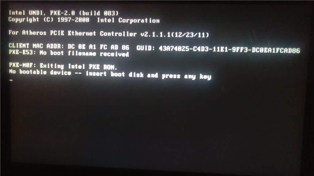 How to Fix 'The System Cannot Find Any Bootable Devices' Error