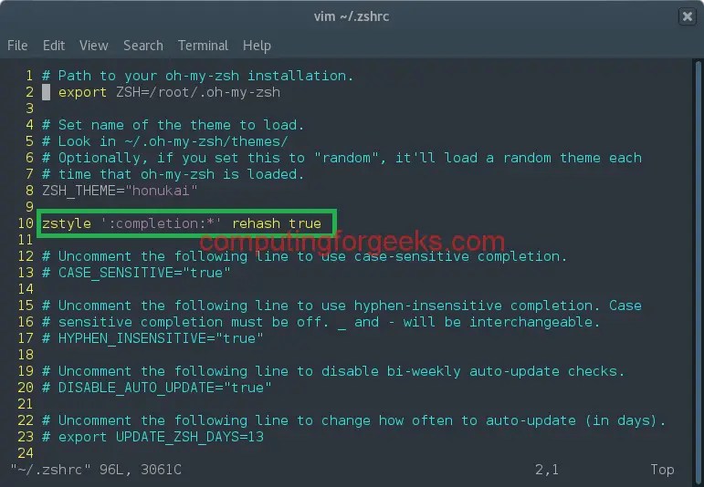 Install Zsh on Linux and Configure