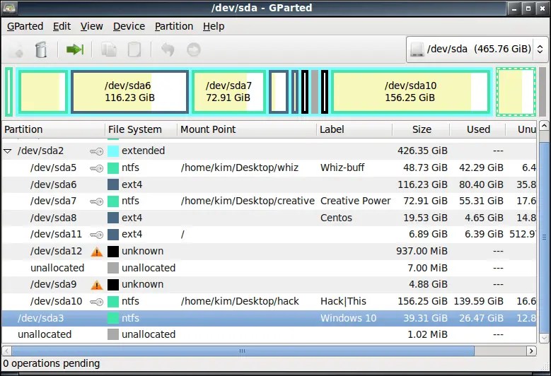 Linux format partition ext4 runningdase