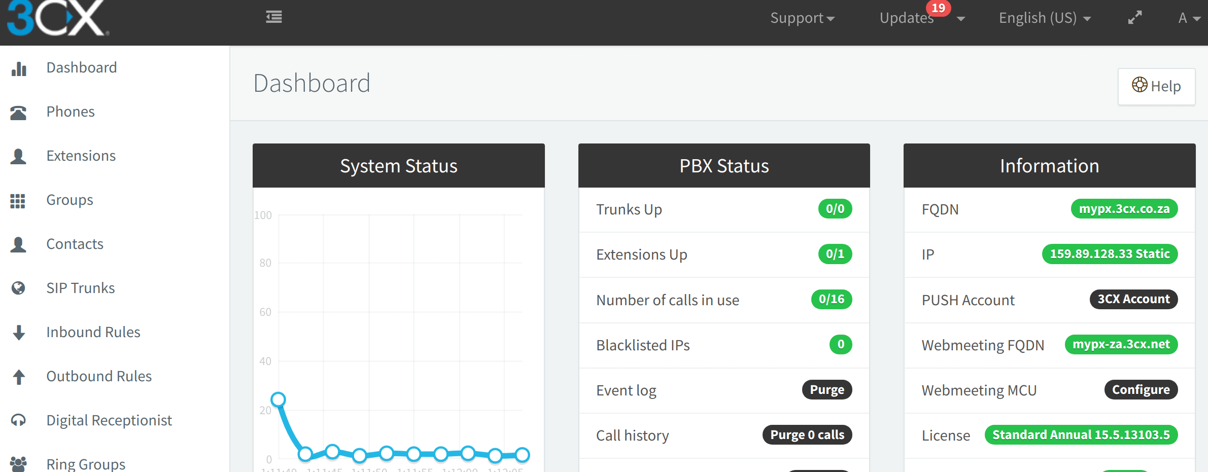 Install and Configure 3CX PBX on Debian 10/9/8