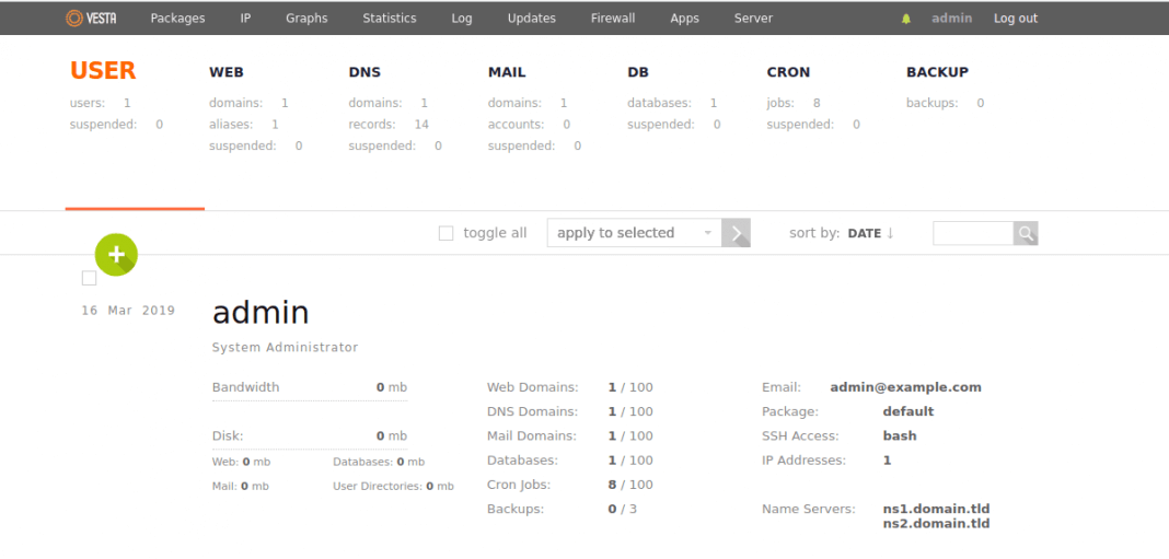 How to Install Vesta on Ubuntu 18.04 / Debian 9
