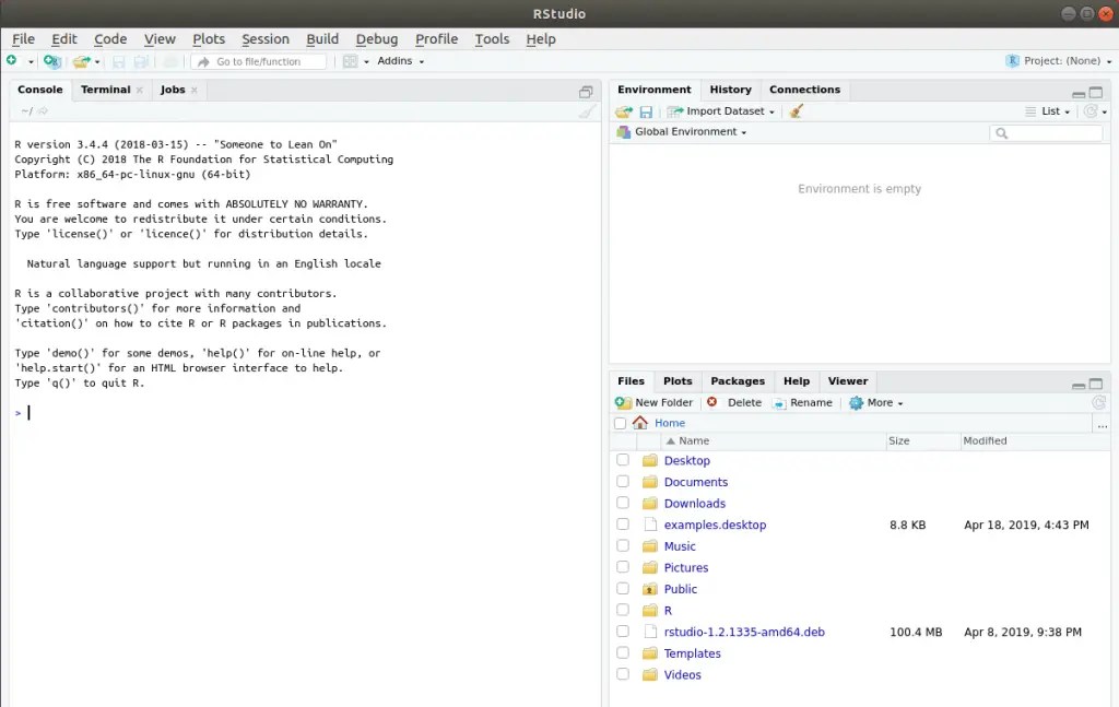 Install R & RStudio on Ubuntu 20.04/19.04/18.04/16.04 Install R & RStudio on Ubuntu 20.04/19.04/18.04/16.04