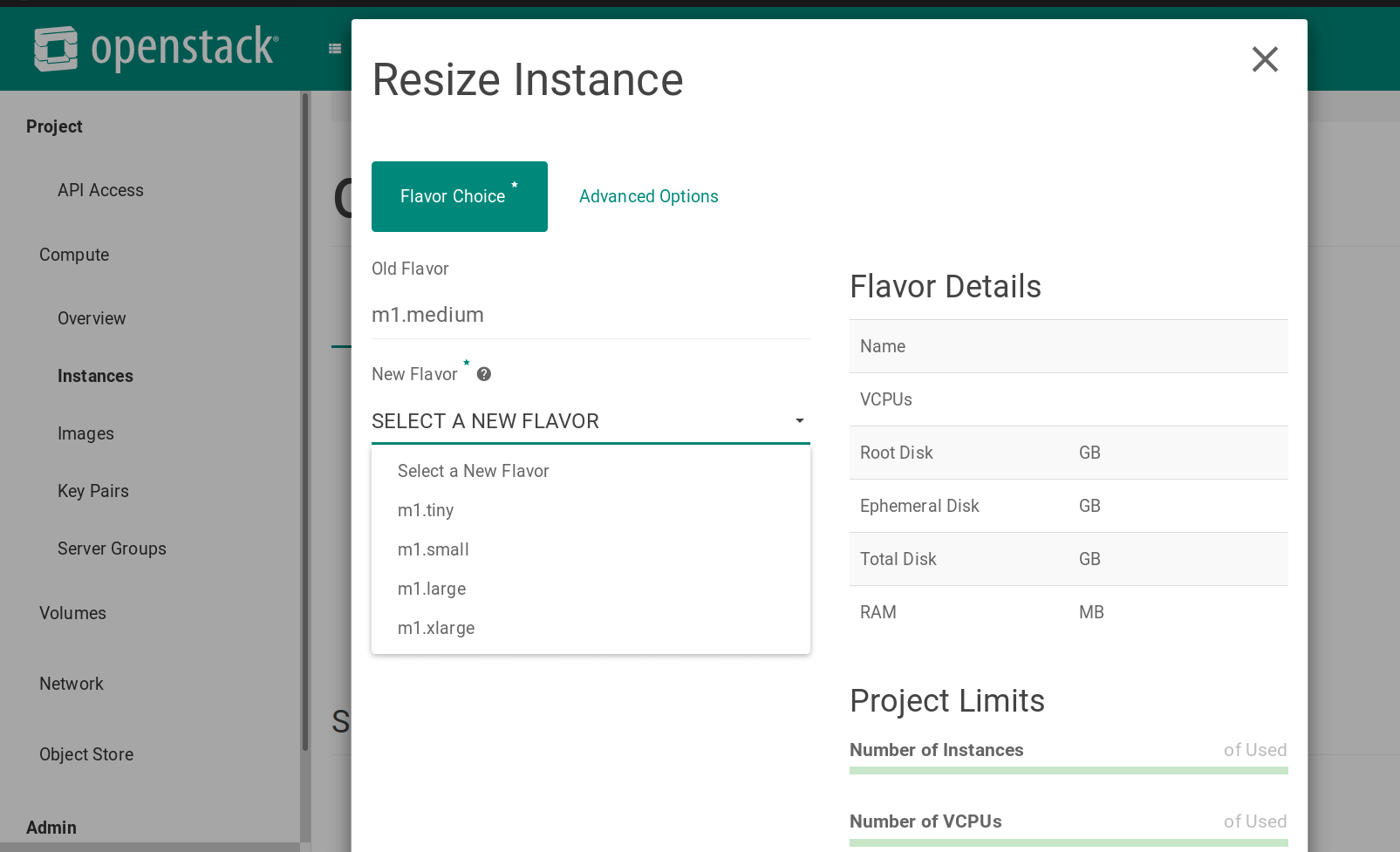 How To Resize OpenStack Instance / Virtual Machine