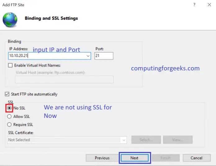 How To add FTP Site on Windows Server 2019