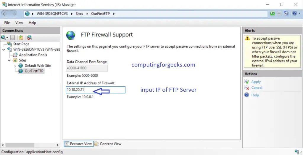 How To add FTP Site on Windows Server 2019