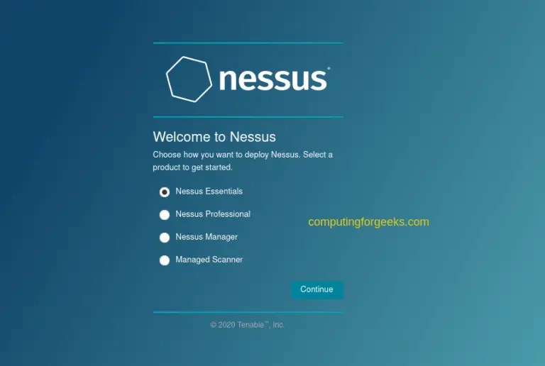 Install Nessus vulnerability Scanner on Kali Linux