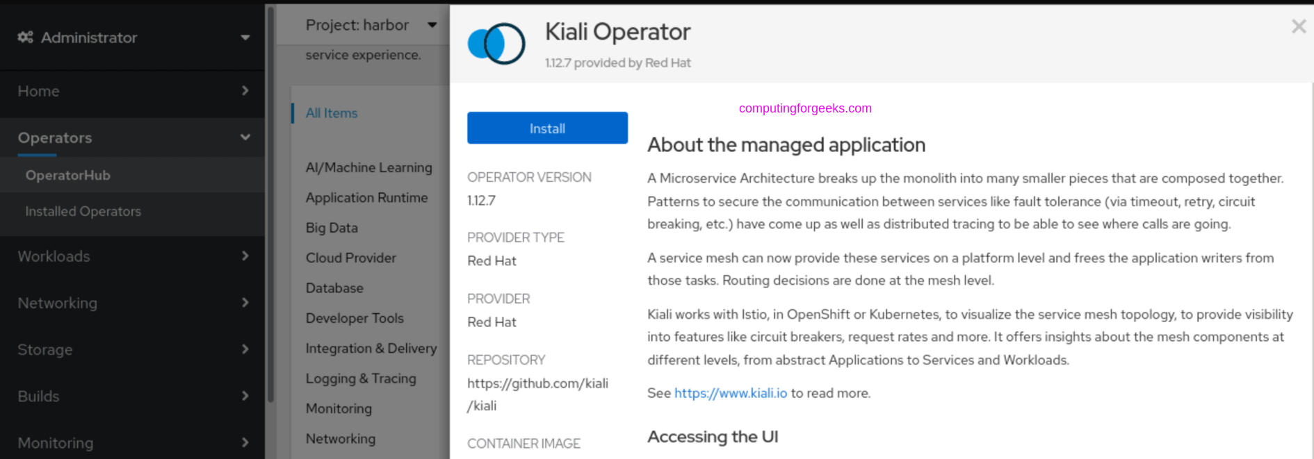 How To Install Istio Service Mesh on OpenShift 4.x