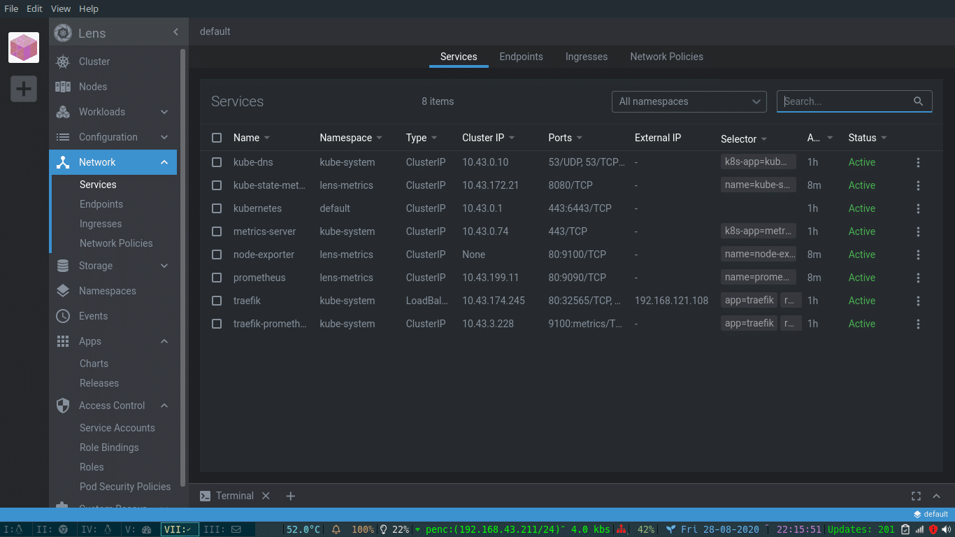 Install Lens Best Dashboard and IDE