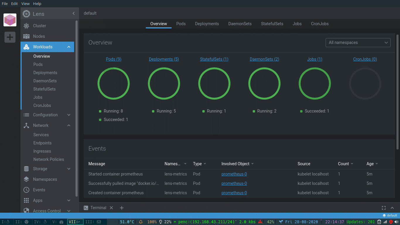 Install Lens Best Dashboard & IDE