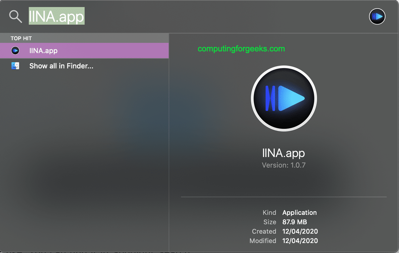 Install IINA Best video player for macOS