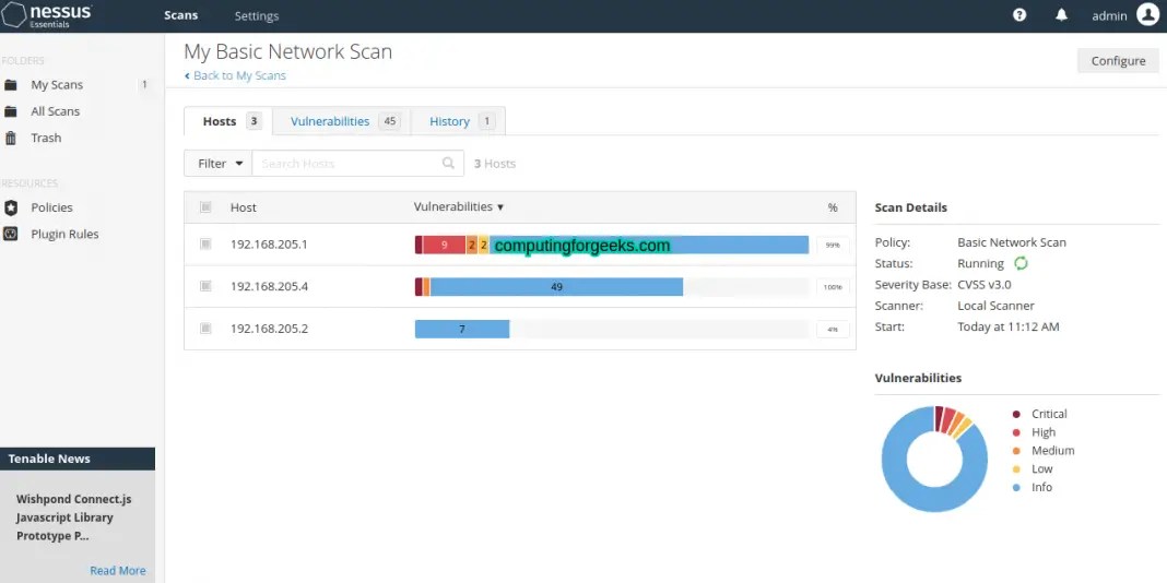 Install Nessus Vulnerability Scanner on Debian 11/10/9